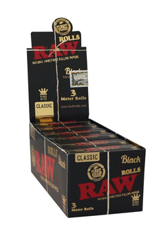 Рулон RAW Black Classic Rolls King Size 3m - Самокрутки - Бумага RAW - Магазин ТОПовых приборов и аксессуаров для  курения  bongstore.ru