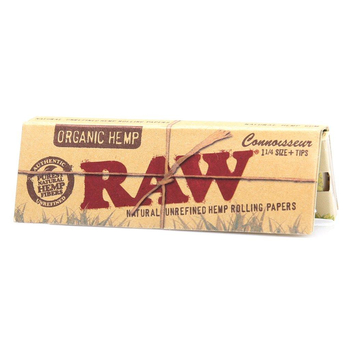 Бумажки Raw 1 & 1/4 + Tips (organic hemp) - Самокрутки - Бумага с фильтрами - Магазин ТОПовых приборов и аксессуаров для  курения  bongstore.ru
